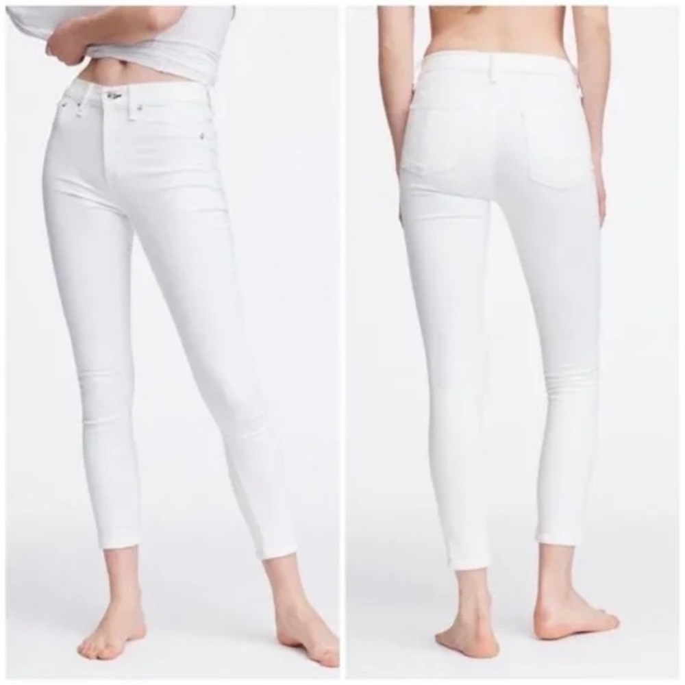 Rag & Bone High Rise Ankle Skinny Jeans